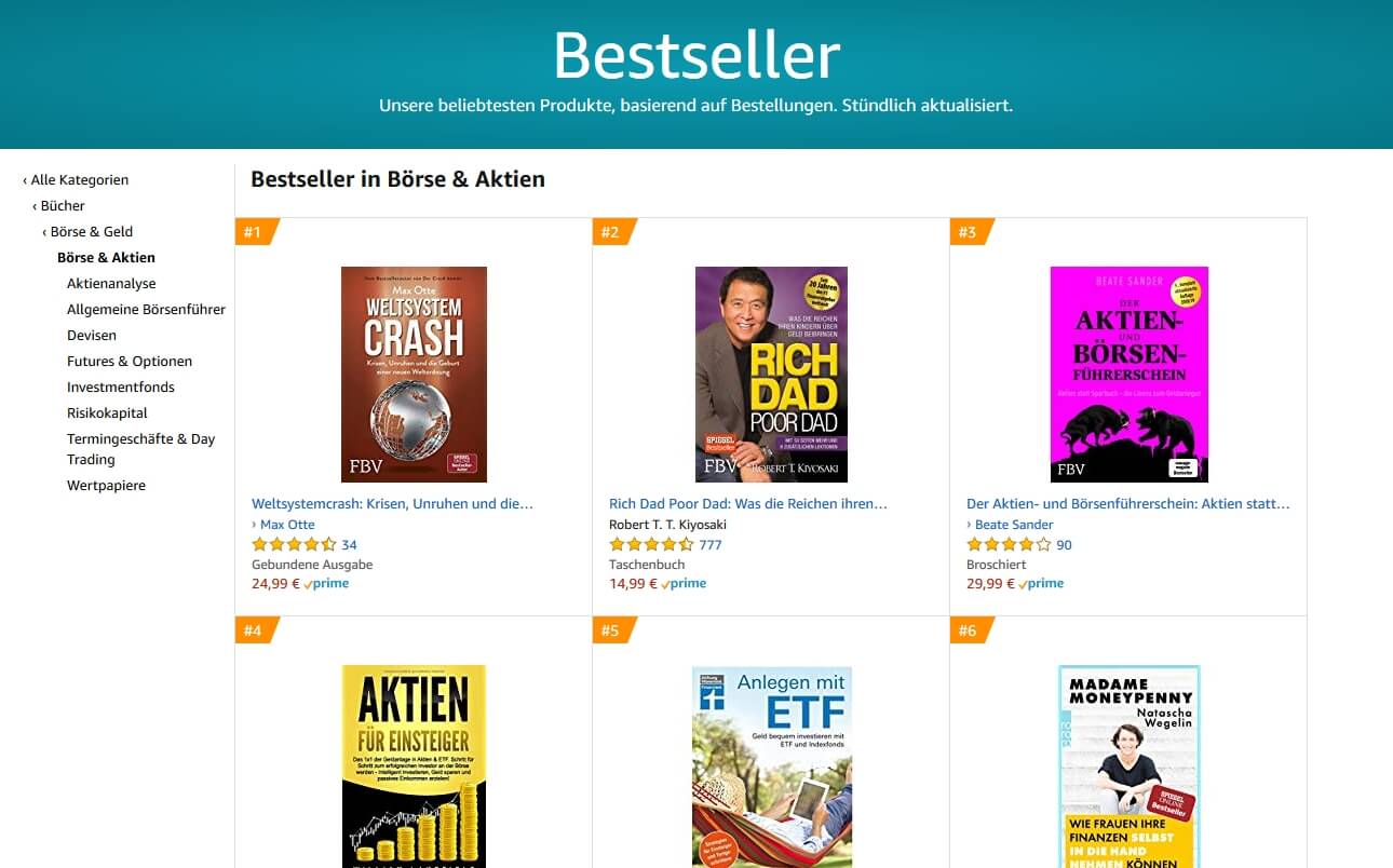 Amazon-Bestseller für Finanzen