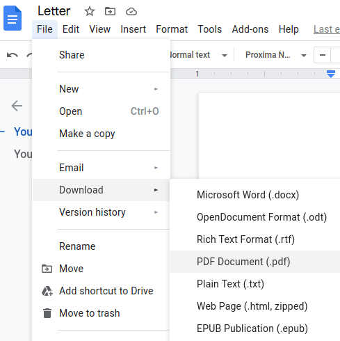 Google Docs Formate